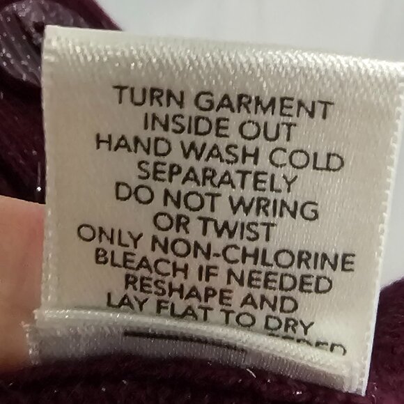 CJ Banks Purple Metallic Sequin Cardigan Sweater Bling 2X - Picture 10 of 11